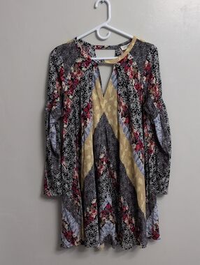 Umgee Boho Multi Patchwork Dress